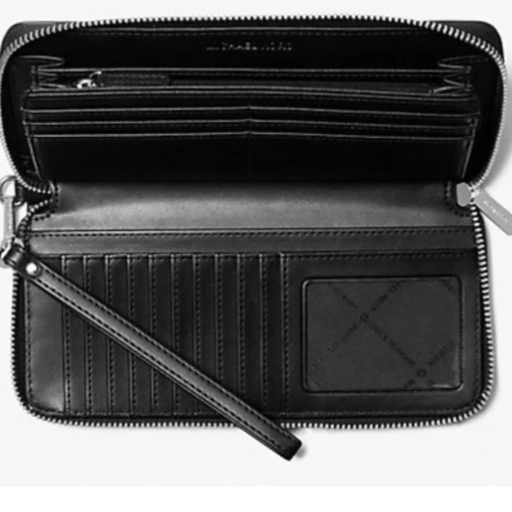 NWOT Michael Kors Jet Set Travel Zebra Print Calf Hair Continental Wallet